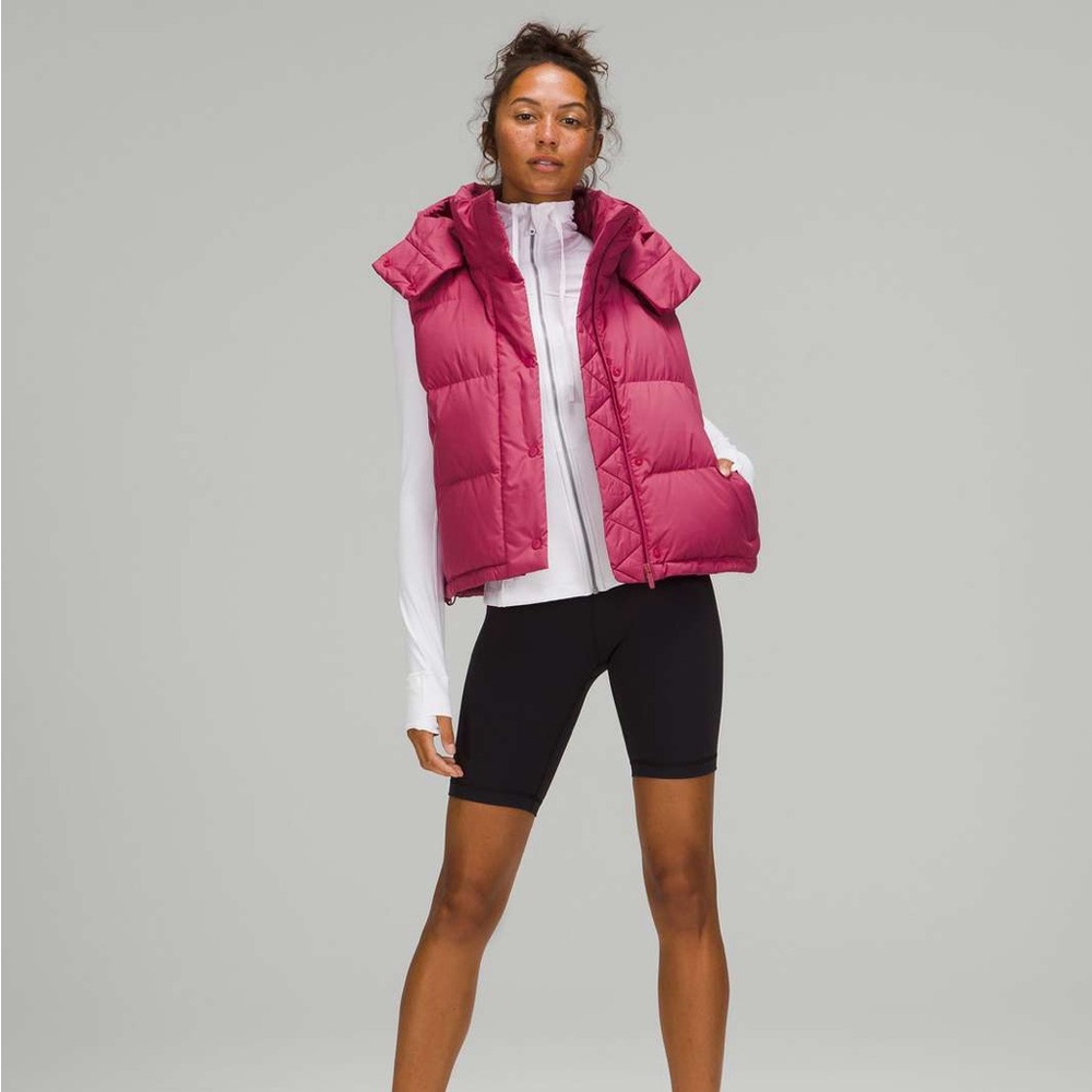 lululemon Wunder Puff Cropped Vest in Pink Lychee - Picture 2 of 9